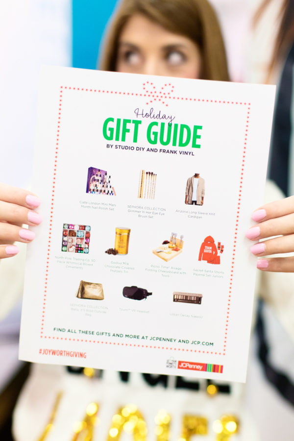 A gift guide with gifts on it