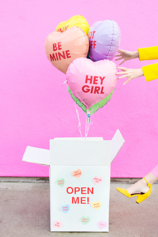 DIY Valentine Balloon Surprise Box