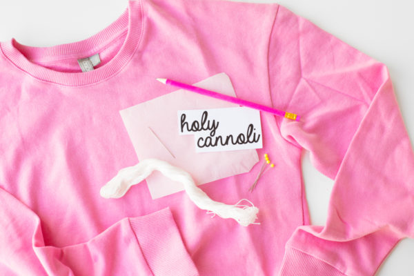 Diy Embroidered Sweatshirt My Fave Easy Embroidery Hack Studio Diy