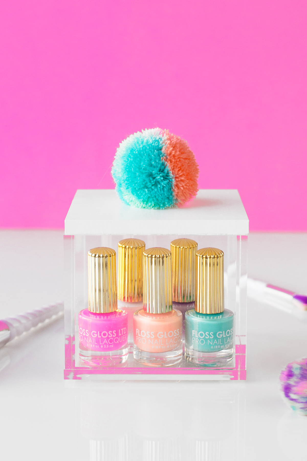 DIY Pom Pom Storage Boxes - Studio DIY