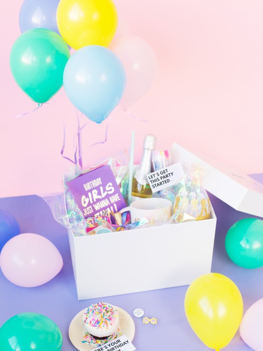 DIY Birthday in a Box for Your BFF
