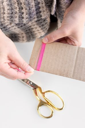 Cardboard and scissors 