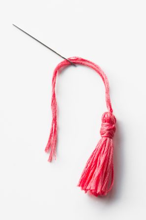 Pink tassel