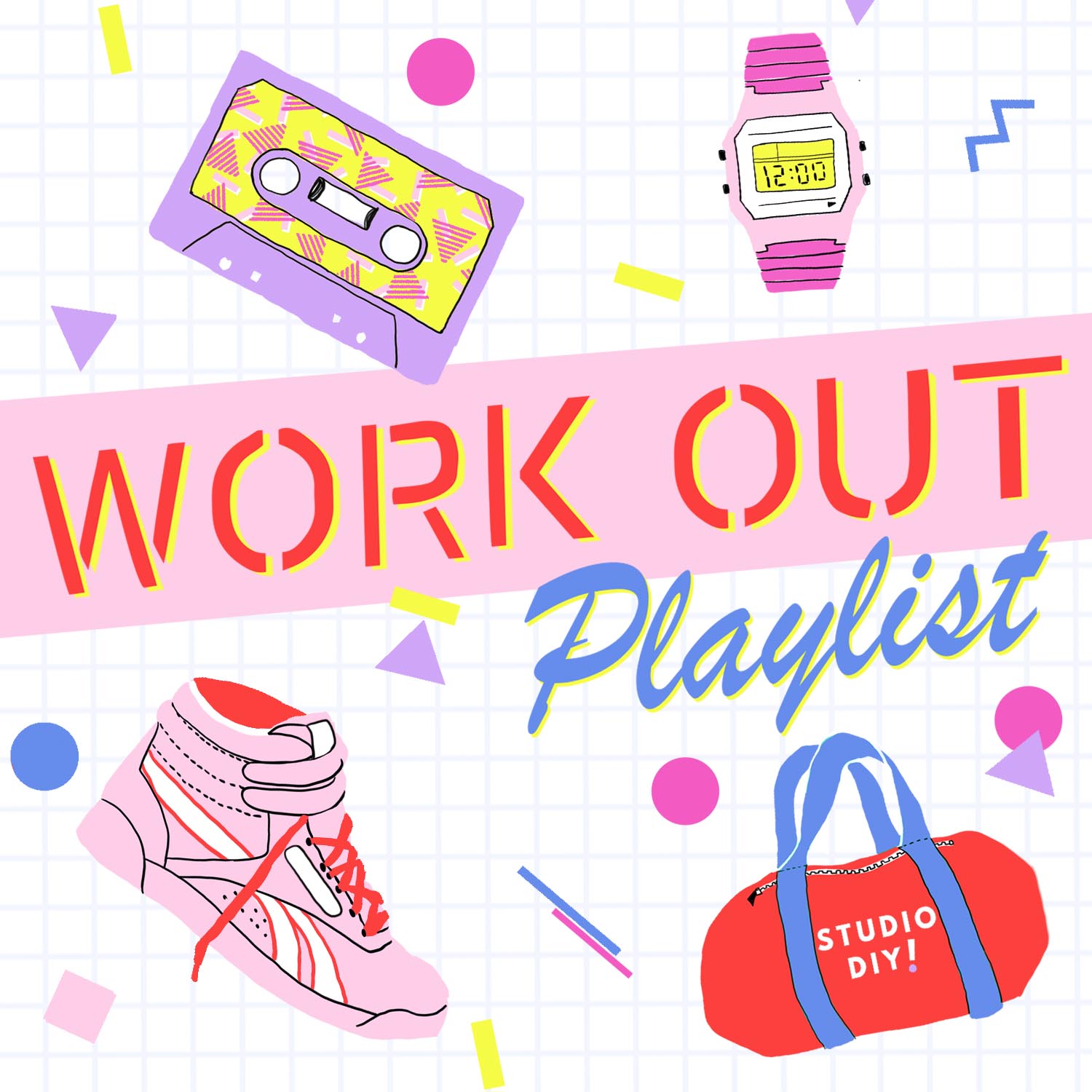 6 Day Workout playlist cover for Gym