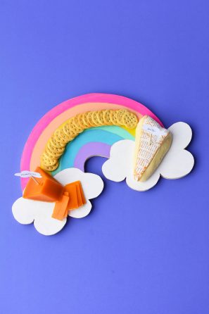 DIY Rainbow Cheese Board - Studio DIY