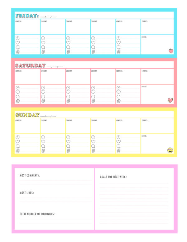 Free Printable Instagram Planner - Studio DIY