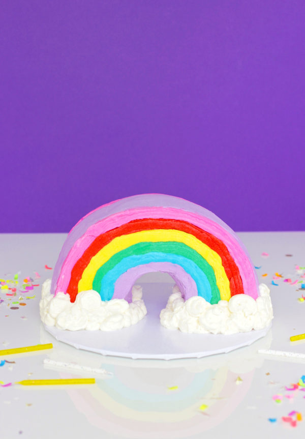 Rainbow bundt cake