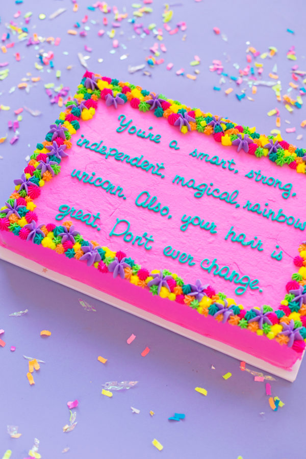 How to Write on Cake Without Free-Handing - Philosophy Of Yum Blog