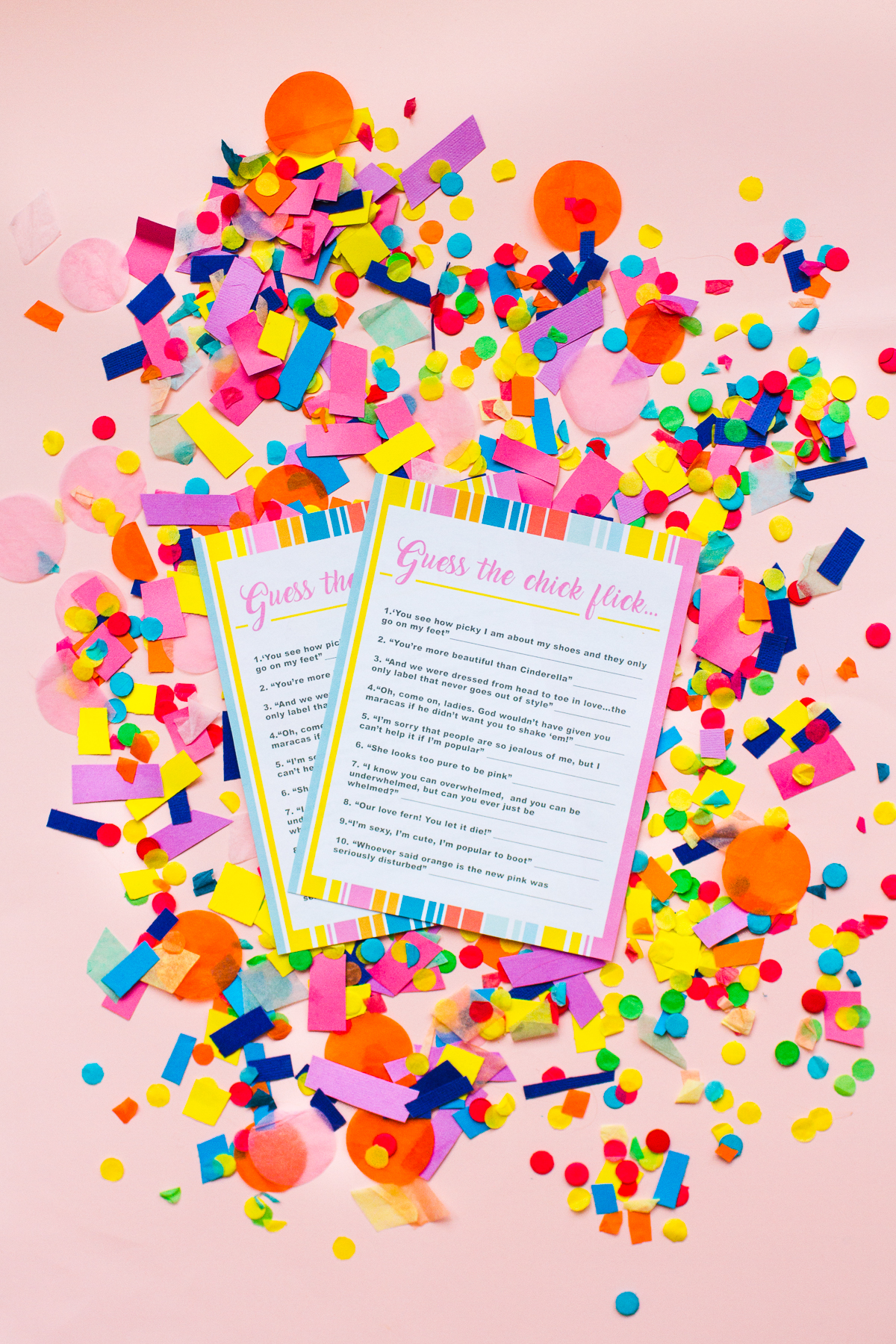 Free Printable Chick Flick Game - Studio DIY