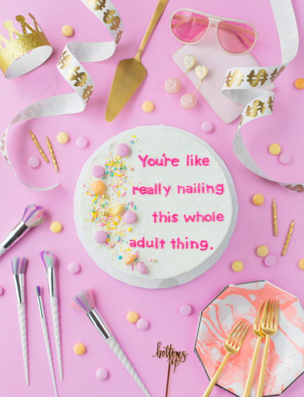 DIY Compliment Cakes