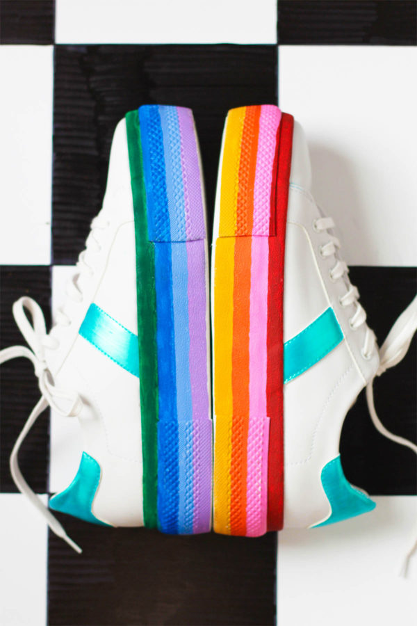 Rainbow sneakers 