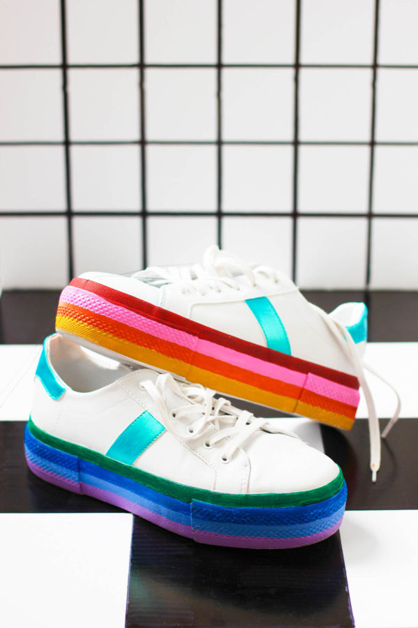 Rainbow sneakers