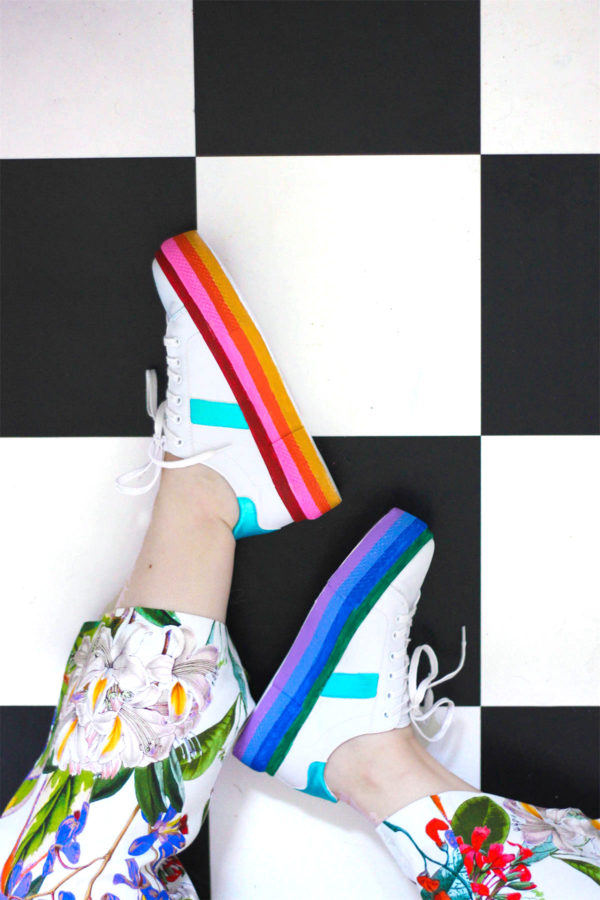 diy platform sneakers