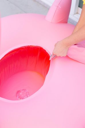DIY Flamingo Float Cooler