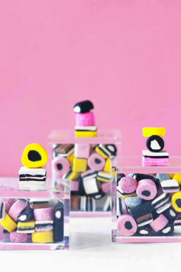 Miniature) Liquorice / Licorice Allsorts made of clay (Silk Clay