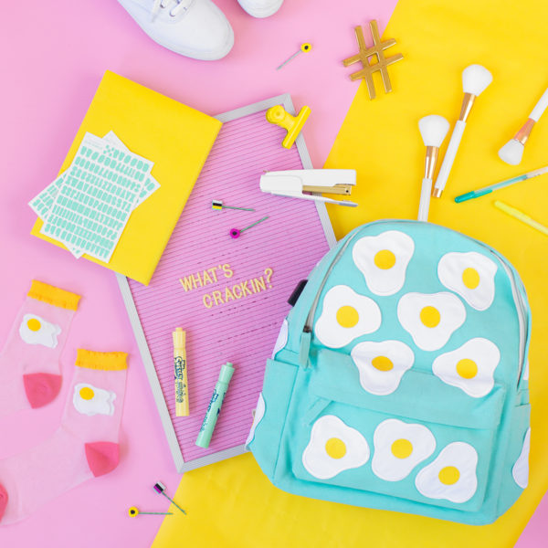 DIY Egg Print Backpack