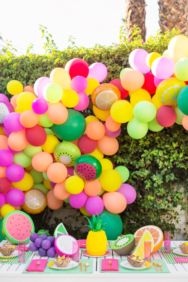 DIY Fruit Balloon Garland
