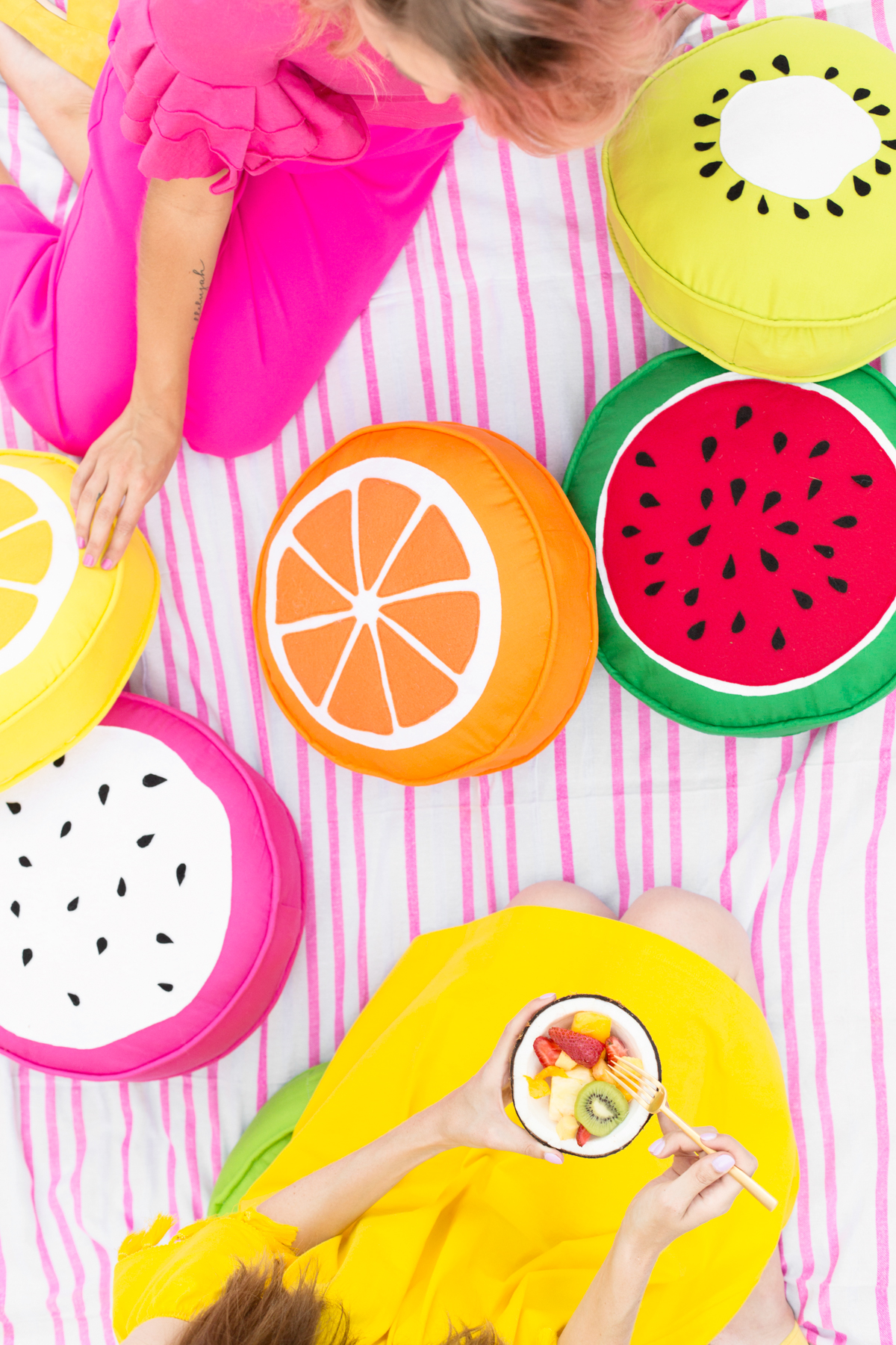 fruit slice pillows