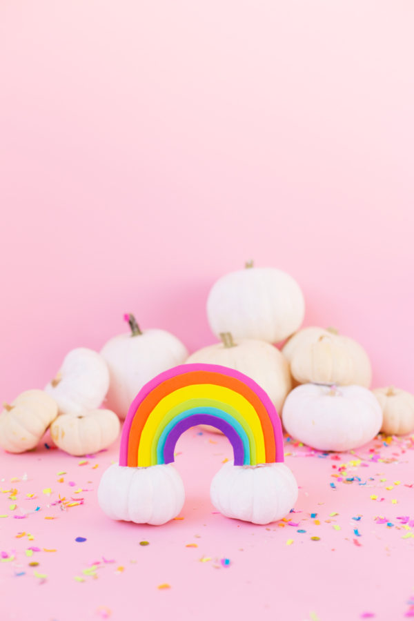 Rainbow pumpkins