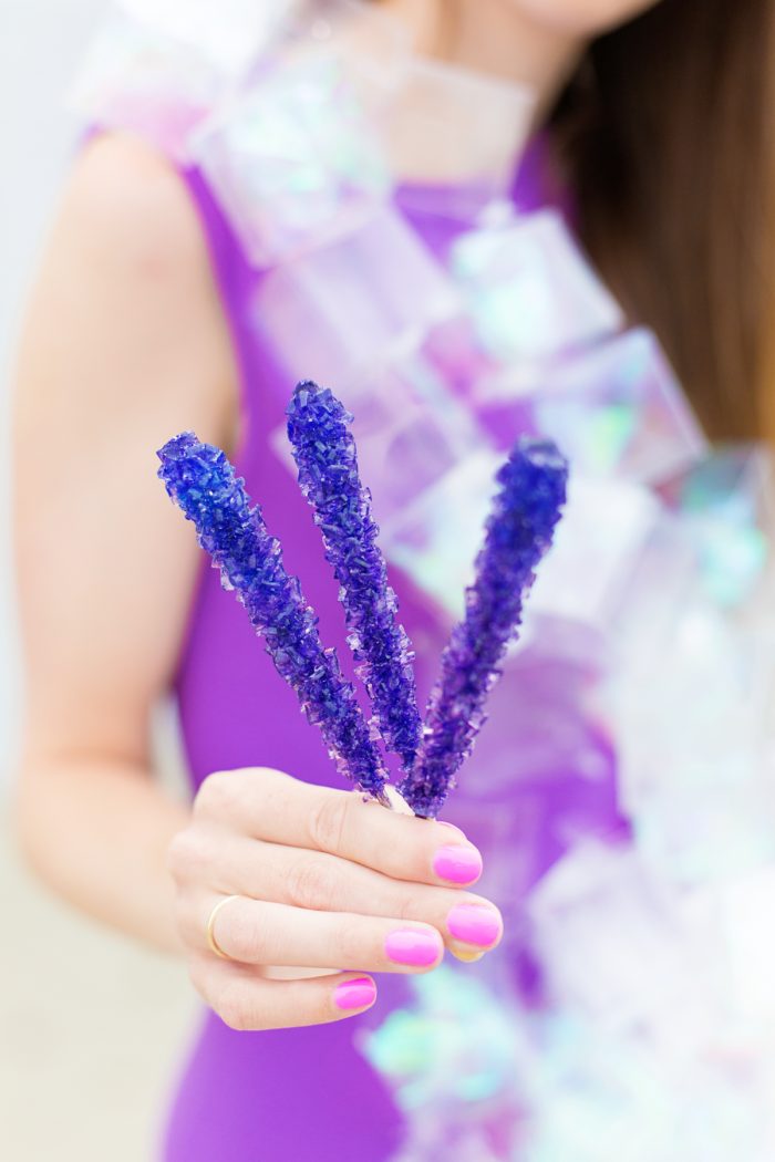 Someone holding rock candy