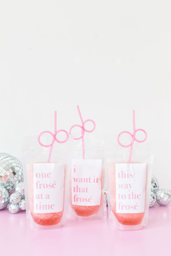 Galentines Day 2023 Drink Pouches | juice pouches | Galentine's Day |  Alcohol Pouches | Reusable Drink Pouch | Adult Juice Pouch