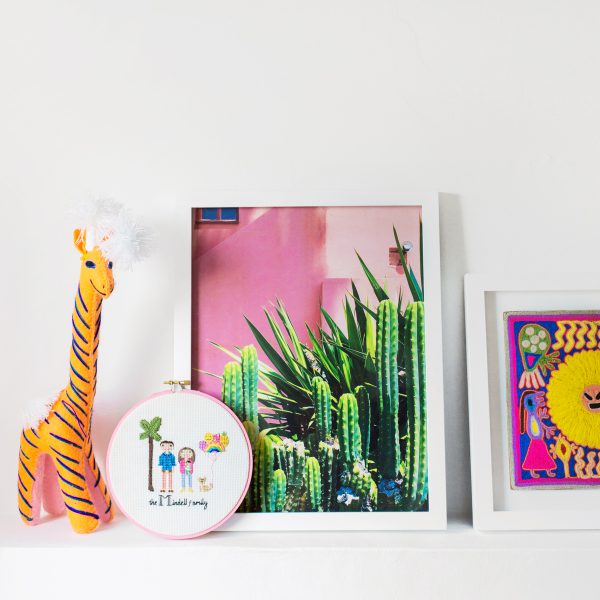 Colorful Kid-Friendly Art for a Nursery Gallery Wall