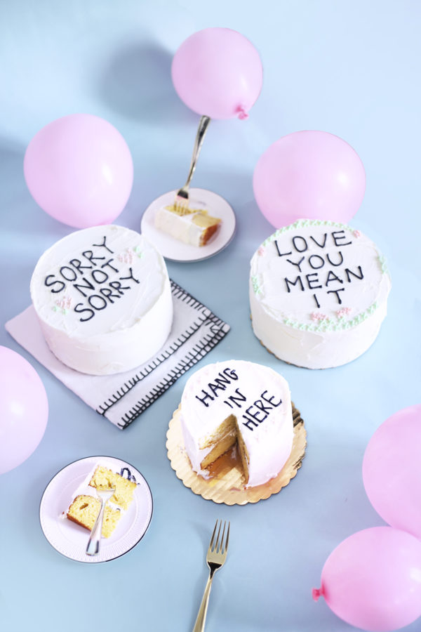 Cakes that have words on it