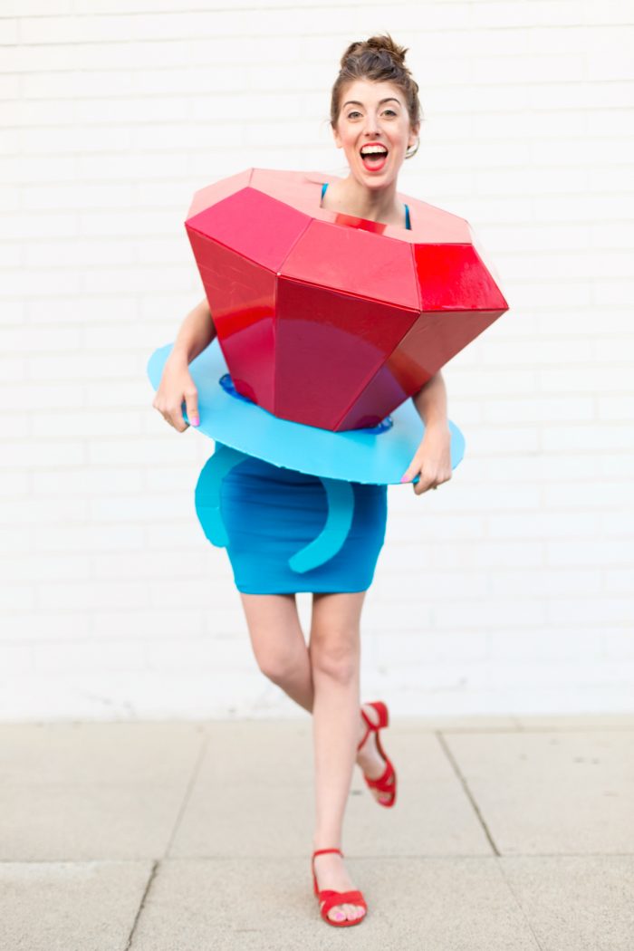 Someone dressed up as a ring pop