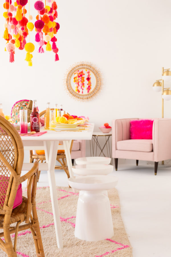 Colorful dining table