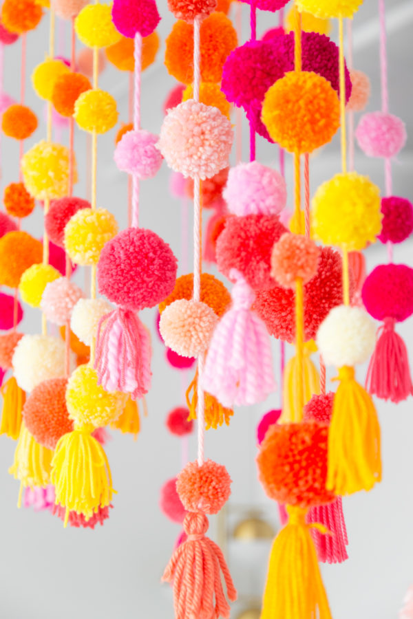 Pom Pom Chandelier