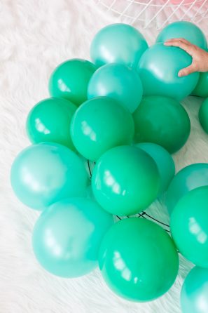 Green balloons