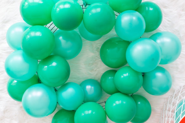 Green balloons