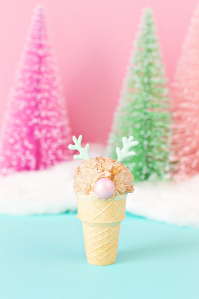 Reindeer Ice Cream Cone
