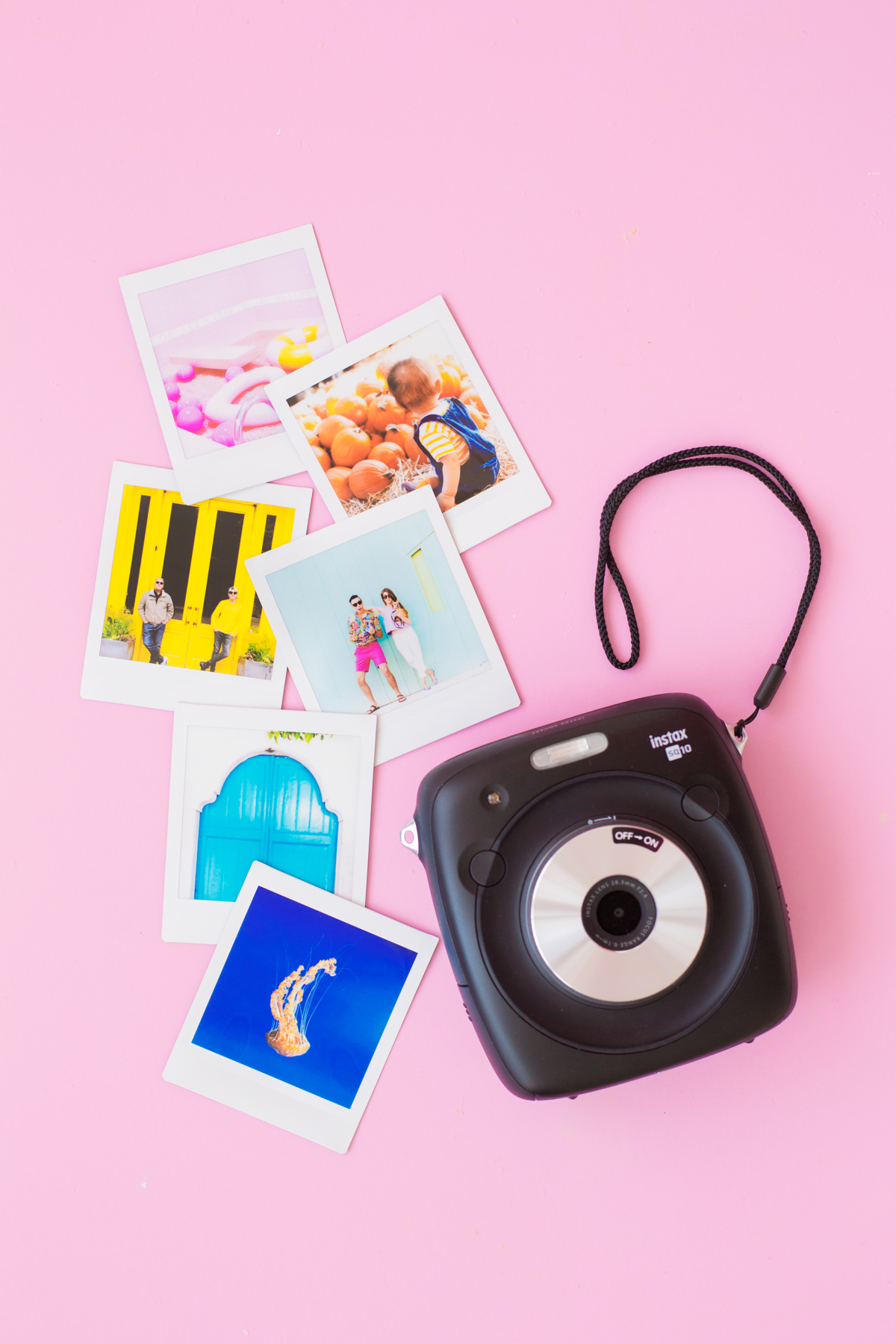 DIY Rainbow Photo Collage With Instax Square - Studio DIY