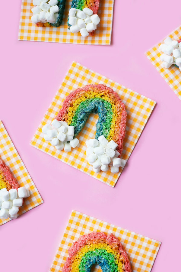 Rainbow Rice Krispie Treats Recipe