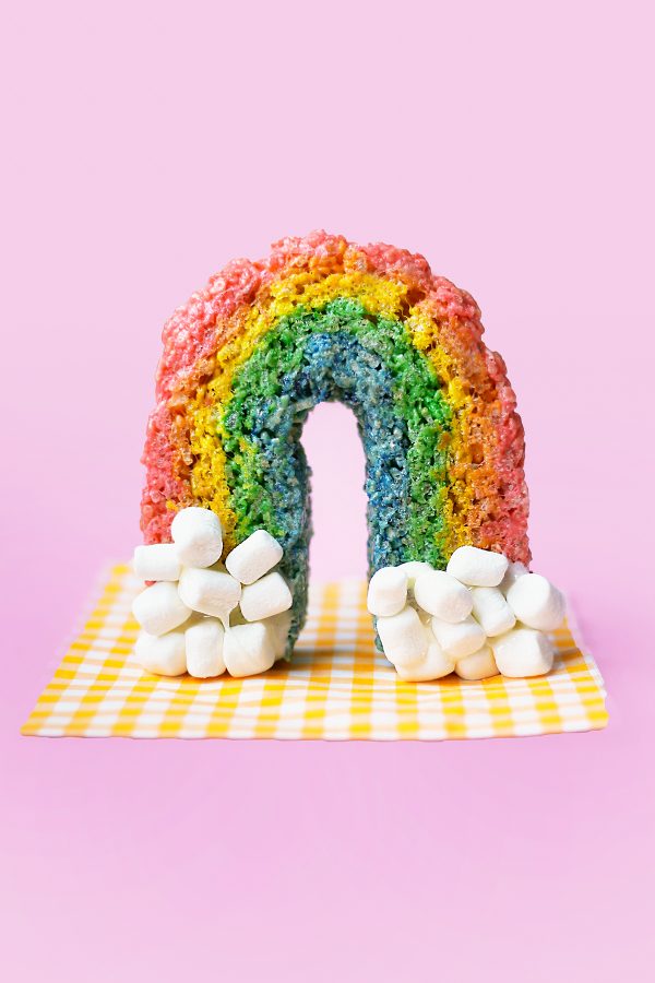 Rainbow Rice Krispies Treats - My Modern Cookery