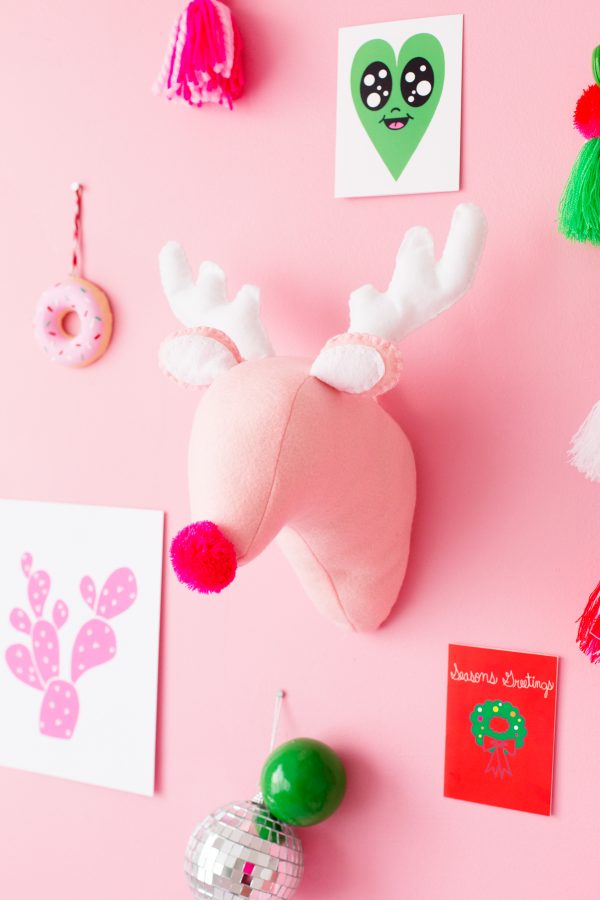 DIY Plush Reindeer Head