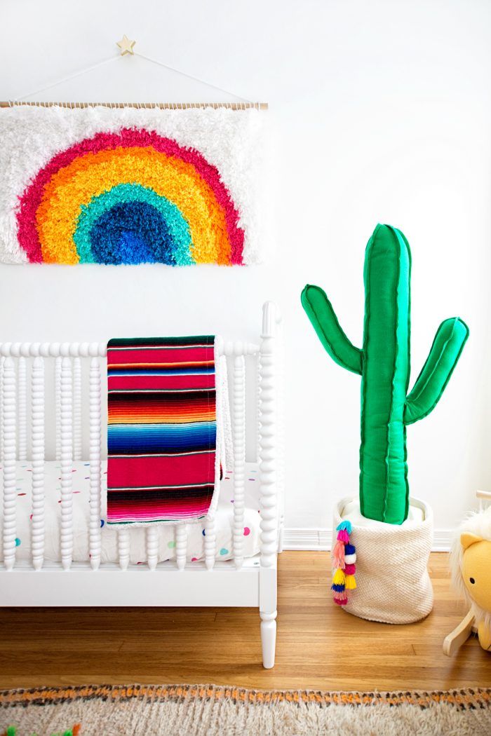 Nursery with colorful decor