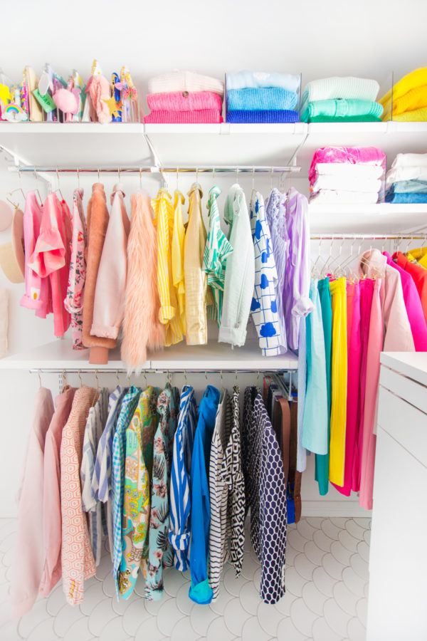 Colorful Master Closet Reveal