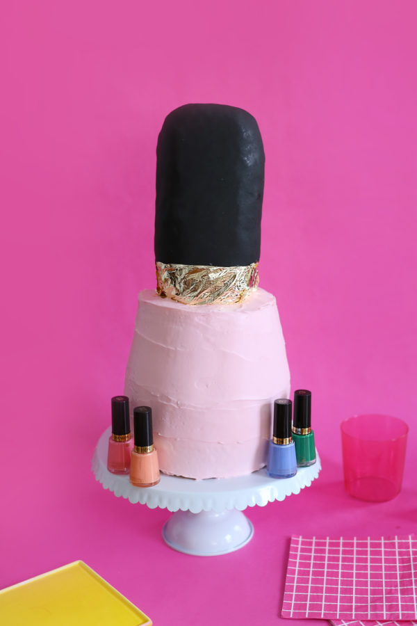 Nail polish cake