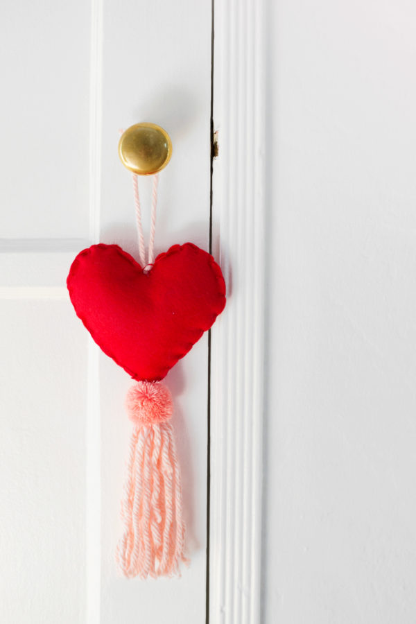 Heart shape with a tassel