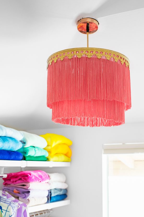 Fringe pendant store light shade