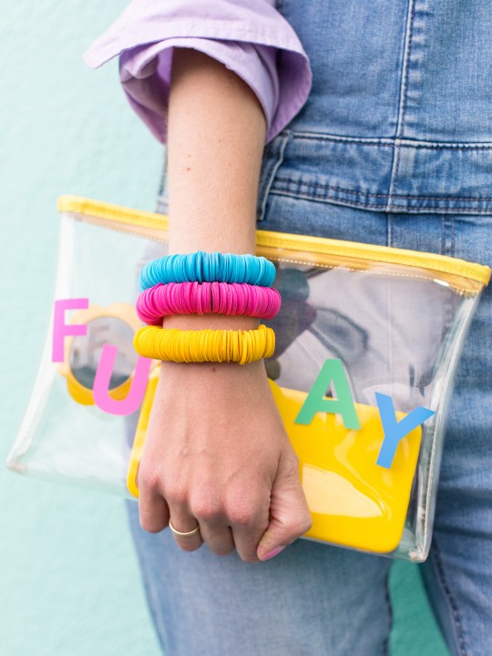 DIY Paper Disk Bracelets from Craft The Rainbow