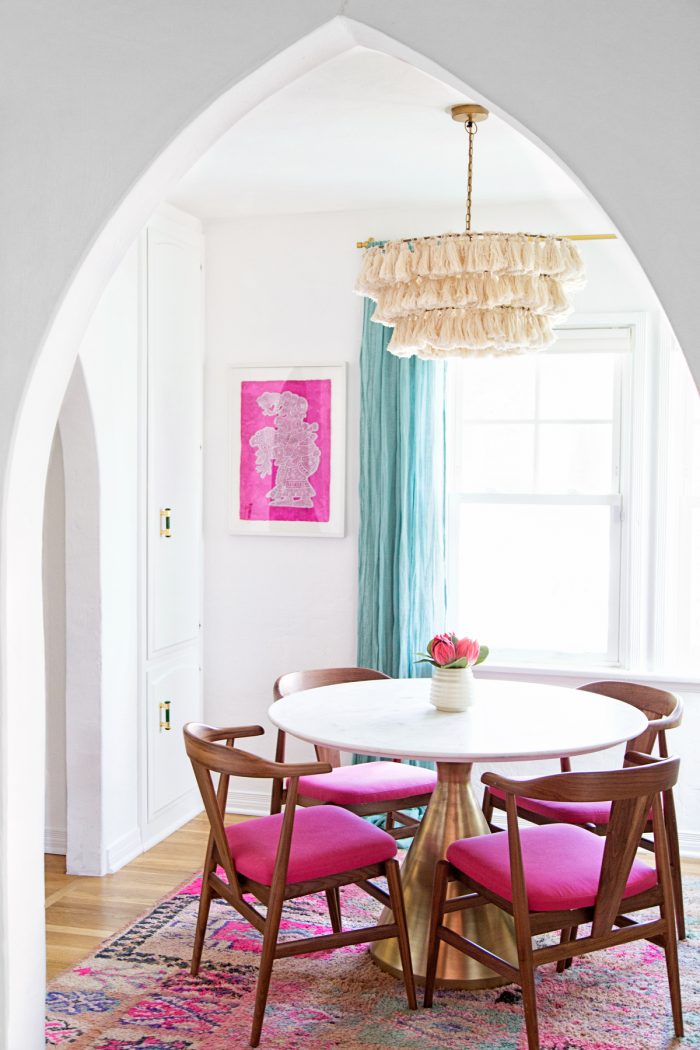 Our Pink Dining Room Reveal