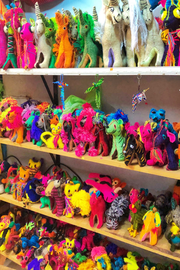 Colorful stuffed animals