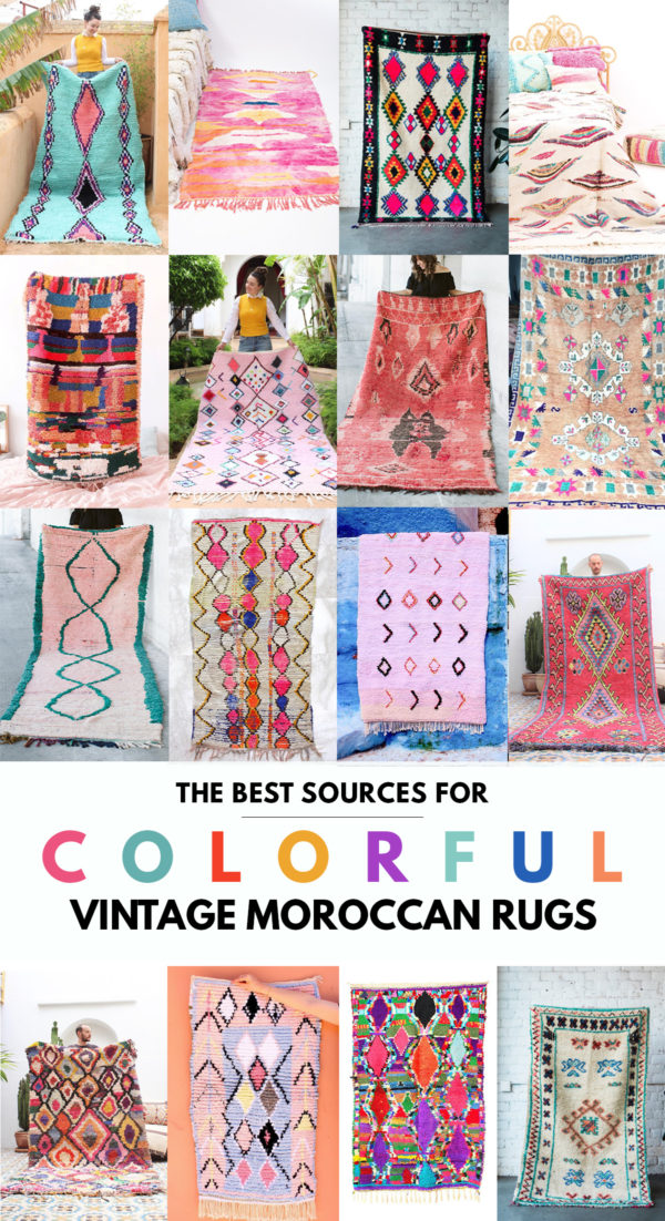 Where To Buy Colorful Vintage Moroccan Rugs
