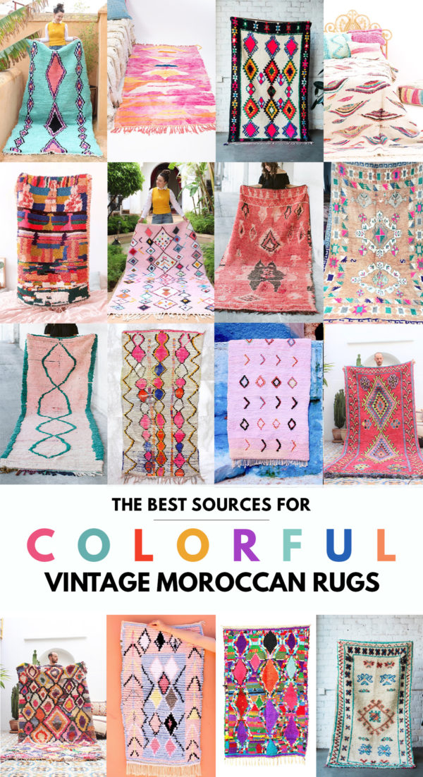 Colorful moroccan rug