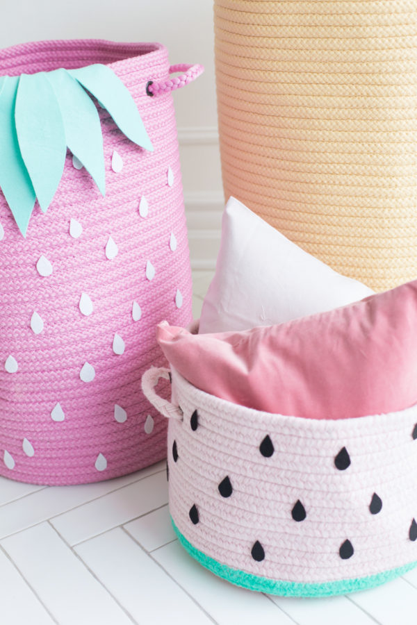 How To Make Fruit-Inspired Storage Baskets