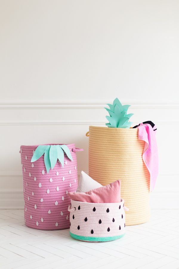 How To Make Fruit-Inspired Storage Baskets