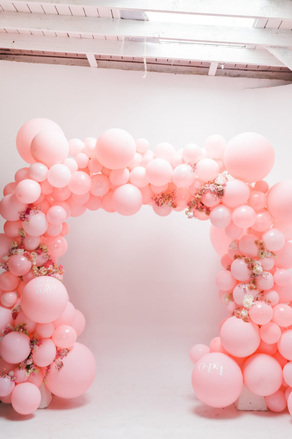 Pink balloon ring